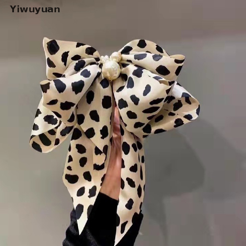 Kẹp Tóc Đính Nơ Và Ngọc Trai Cỡ Lớn Dễ Thương