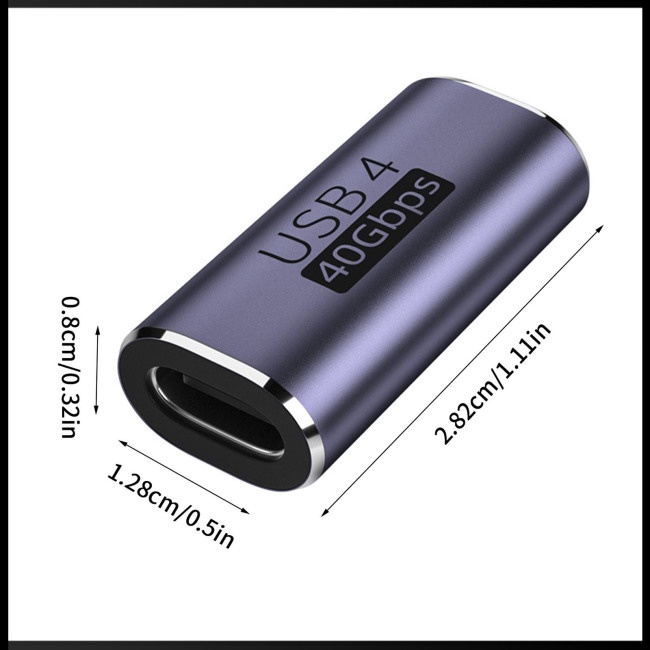 Đầu Nối Chuyển Đổi Type-C 4.0 40gbps Pd100w Sạc Nhanh Cho Thunderbolt 4