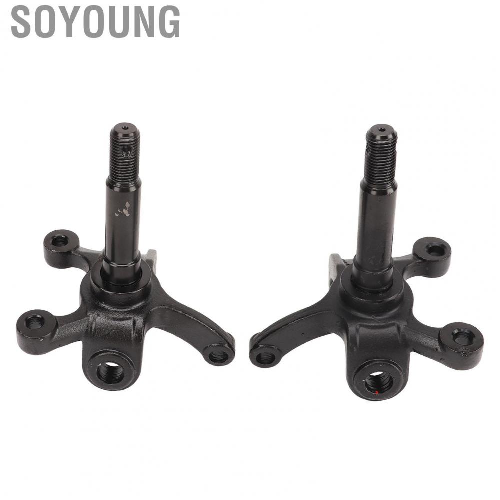 Soyoung Wheel Stub Axle Strut  Anti Deformation Durable High Hardness Steering Knuckle Spindle 2 Pcs for 110cc 150cc 200cc 250cc ATV