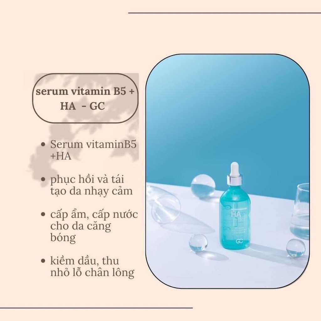 SERUM GC 2in1 VITAMIN B5 +HA CHAI TO ĐÙNG 120ml