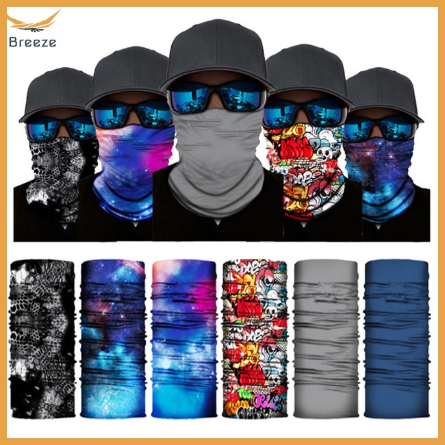 Khăn Choàng Cổ Bandana Che Mặt Thoáng Khí Trọng Lượng Nhẹ Đa Năng Nhiều Màu Sắc
