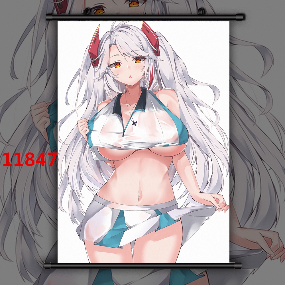 Tranh Sơn Dầu Vẽ Tay DIY Hình Cô Dâu Đám Cưới Anime Azur Lane Prinz Eugen Nhật Bản