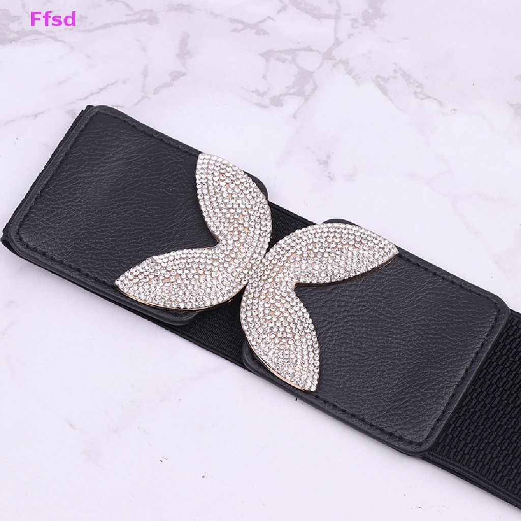 Thắt Lưng Co Giãn Đính Đá Trang Trí Đầm Nữ