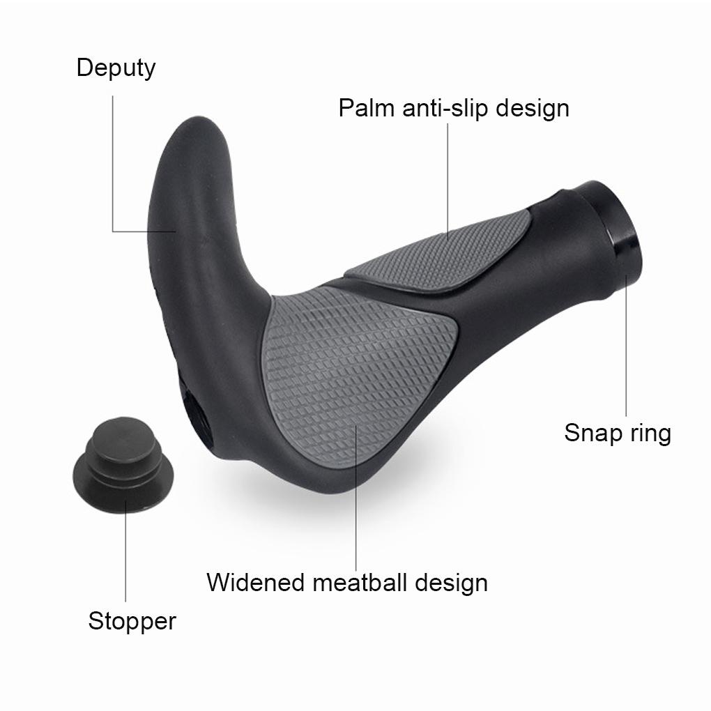 1 Cặp Vỏ Bọc Tay Lái Xe Đạp Bằng Hợp Kim Nhôm TPR Hấp Thụ Sốc Chống Trượt