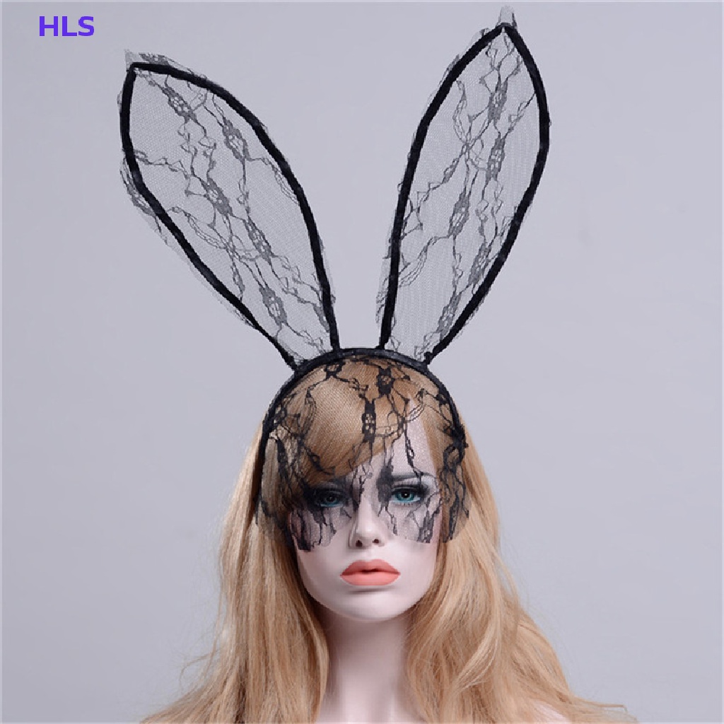 Băng Đô Tai Thỏ Phối Ren Gợi Cảm Dành Cho Nữ