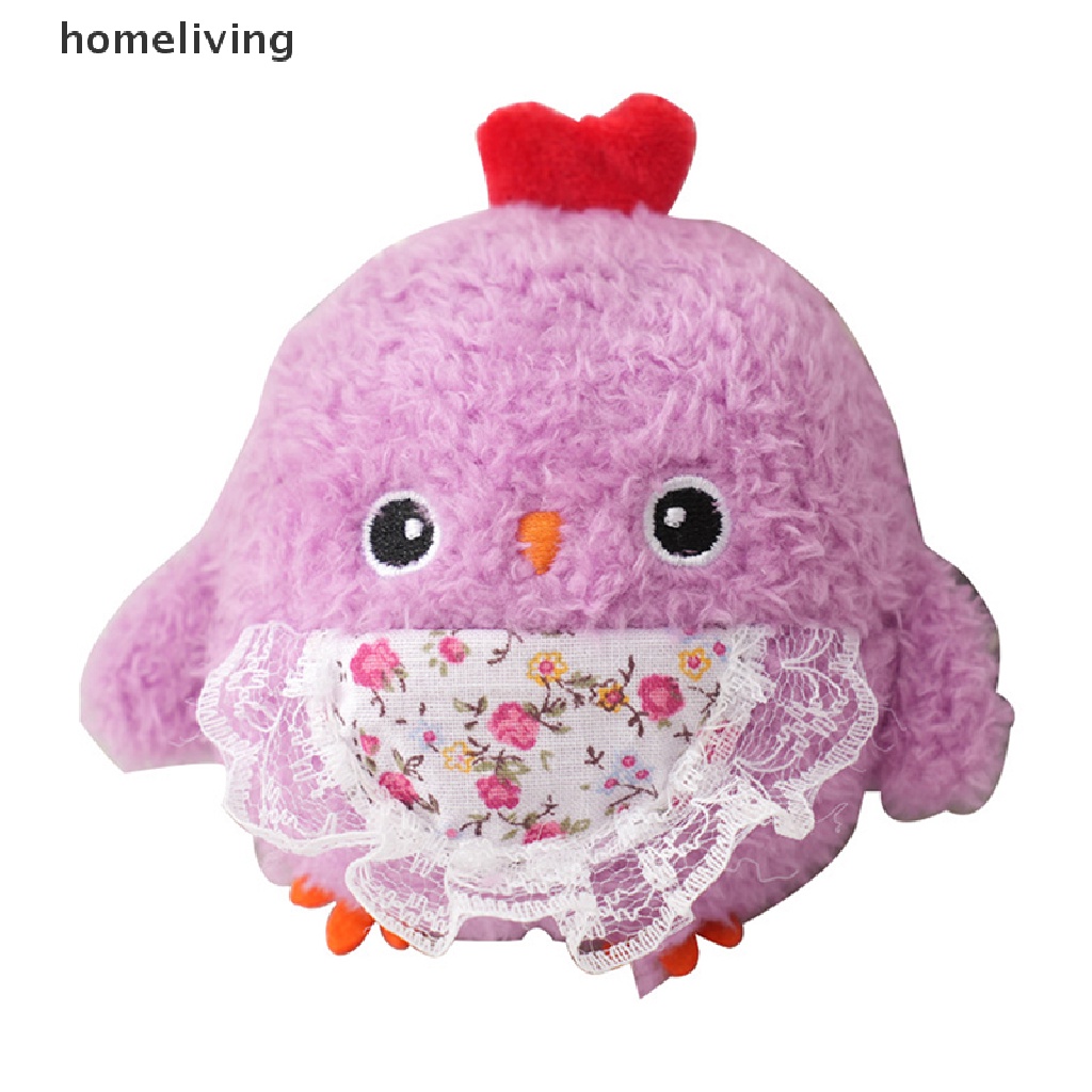 Móc Khóa Hình Gà Nhồi Bông 10cm Dễ Thương