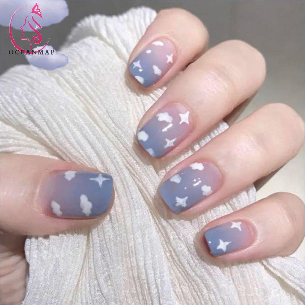 (Hàng Mới Về) Nhãn Dán Trang Trí Móng Tay 3D Mỏng Trong Suốt Diy Mùa Xuân Hè Đáng Yêu 5D