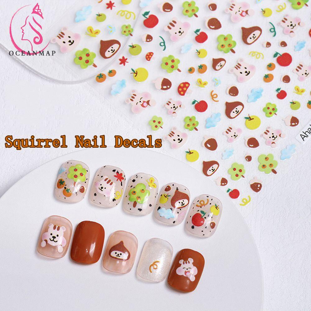 [Hàng mới về] Nhãn dán móng tay DIY chủ đề hoạt hình xinh xắn