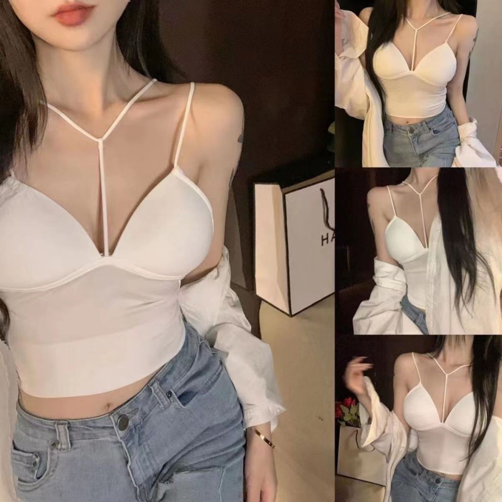 Áo Dây Chéo Ngực Bằng Lụa Lạnh Thời Trang Mùa Hè 2023 BN9D