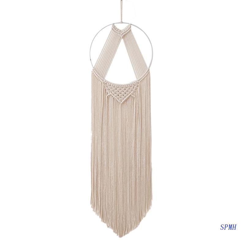 Rèm Treo Tường Đan Tay Phối Tua Rua Phong Cách Bohemian Độc Đáo Trang Trí Nhà Cửa / Tiệc Cưới