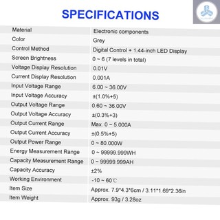 Digital Control Module 5A 80W Constant Voltage Current Programmable Power Supply Module Adjustable Voltage Regulator Data Storage DC Power Module