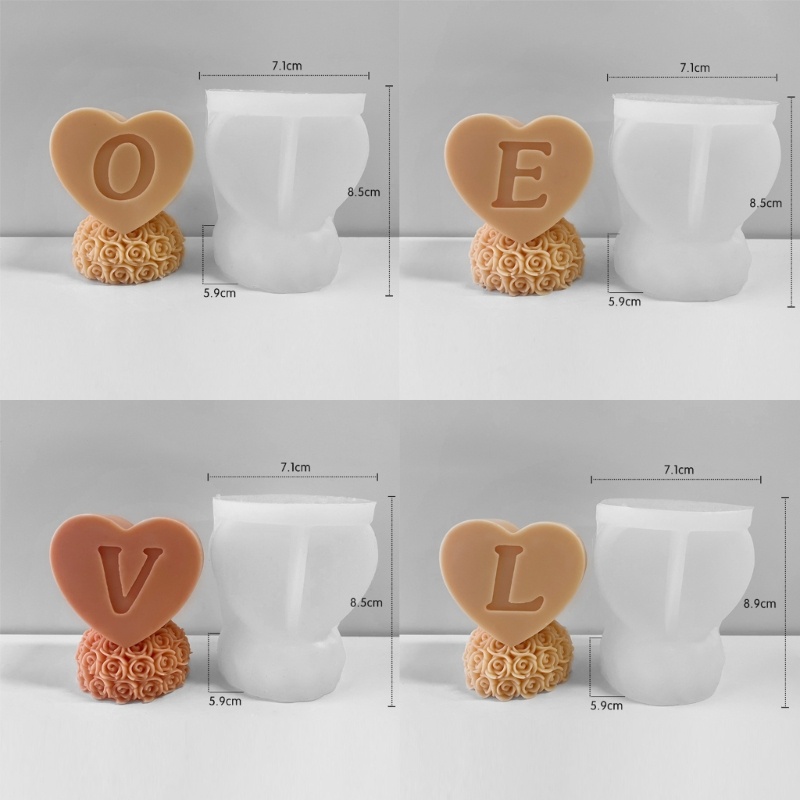 Khuôn Silicone Tự Làm Xà Phòng Đất Sét 3D