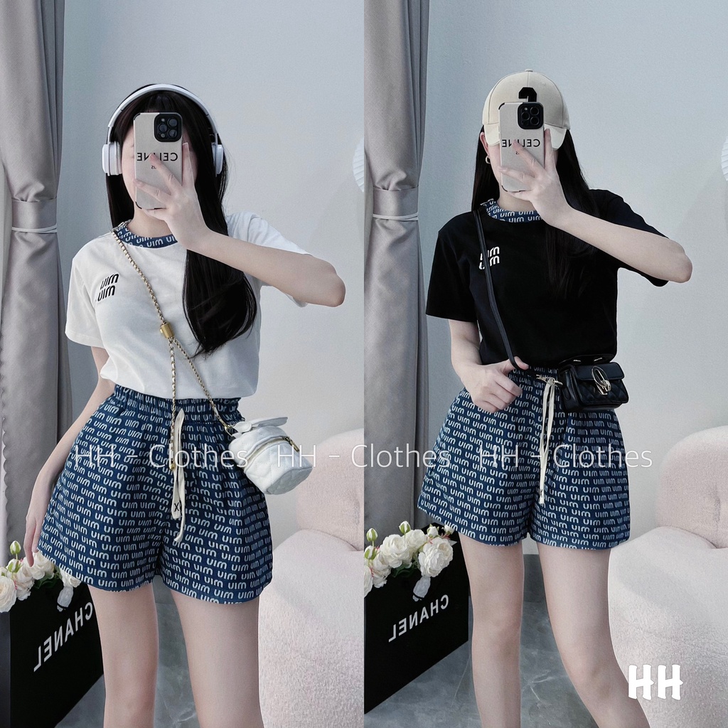 SET BỘ ĐI CHƠI, SET 2 MÓN ÁO THUN CỔ TRÒN TAY NGẮN PHỐI QUẦN ĐÙI CỰC THỂ THAO LUN Ạ