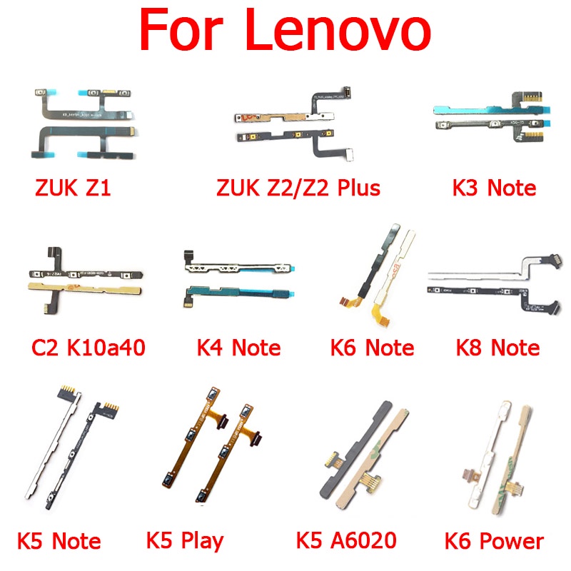 Mạch Nút Âm Lượng Cho Điện Thoại Lenovo Vibe C2 K5 K3 K4 K8 Note K6 Power ZUK Z1 Z2 Plus