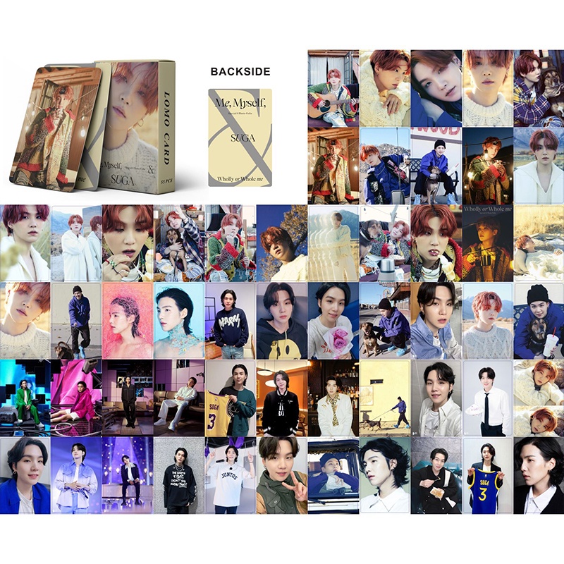 Hộp 55 Ảnh LOMO Card Nhóm Nhạc BTS SUGA