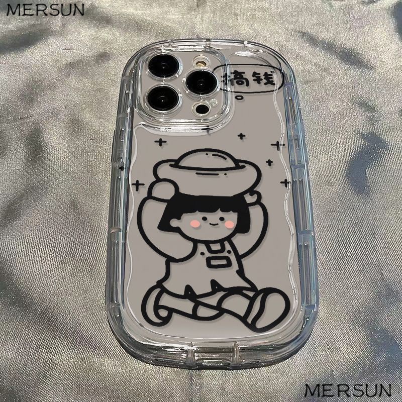 ✅Ốp Điện Thoại Mềm Trong Suốt Chống Sốc Hình Bé Gái Cho Iphone 11 / 13iPhone14 7 / xr 8p 12 / Xsmax PQR2