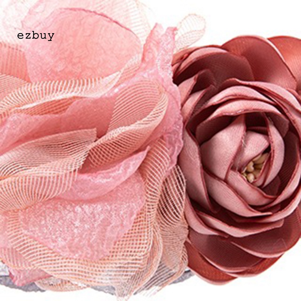 Băng Đô Hoa Hồng Mềm Mại Thoải Mái Sáng Tạo Cho Bé