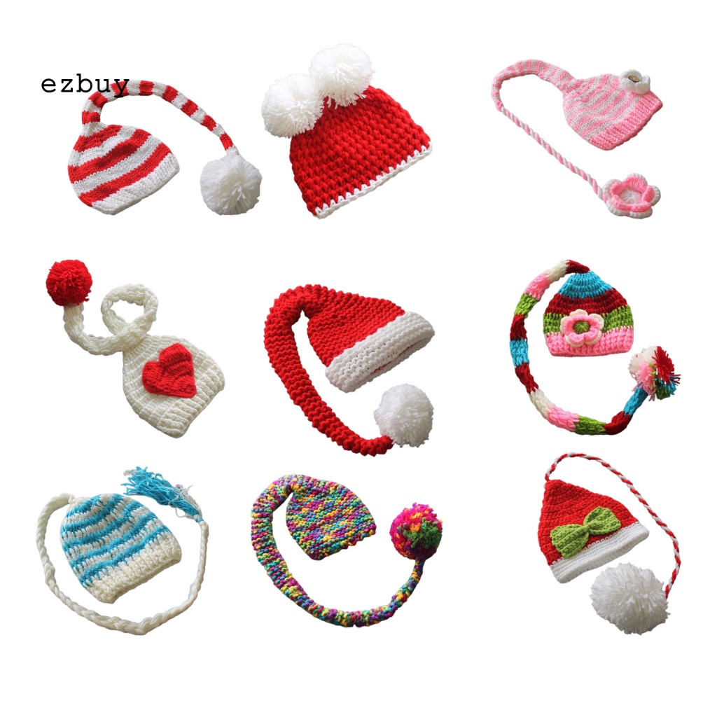 Mũ Len Hình Gà Con Dễ Thương Dùng Làm Đạo Cụ Chụp Ảnh Cho Bé Sơ Sinh