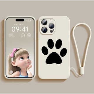 Ốp Điện Thoại Silicon Mềm Chống Sốc In Hình Dấu Chân Gấu 2022 Cho Iphone 7 8 Xr Xs Max IP14 13 12 11 Pro Max