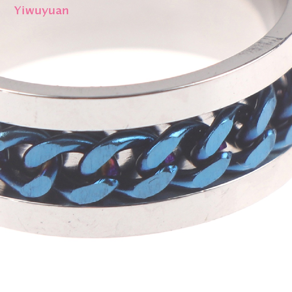 < Yiwuyuan > Nhẫn Mở Nắp Chai Bằng Thép Titan Chuỗi Xích Tuyệt Vời Unisex Mới