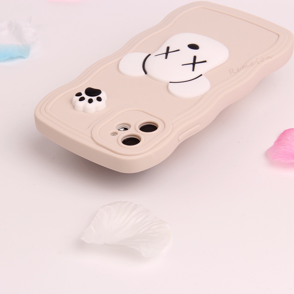Ốp Điện Thoại Silicon Mềm Hình Gấu 3D Cho iPhone 11 12 13 14 Pro MAX + Mini X XR XS MAX 6 S 7 8 + SE 2020 11Pro 12pro 13Pro