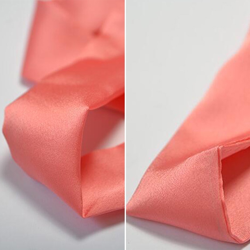 1 Cuộn Khăn Lụa Satin Dài Màu Trơn Thời Trang