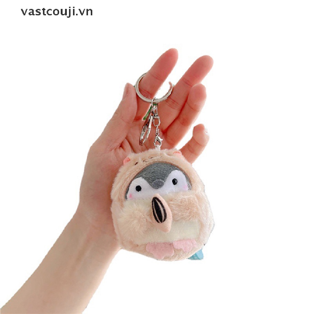 1 Móc Khóa Hình Chim Cánh Cụt Nhồi Bông Dễ Thương