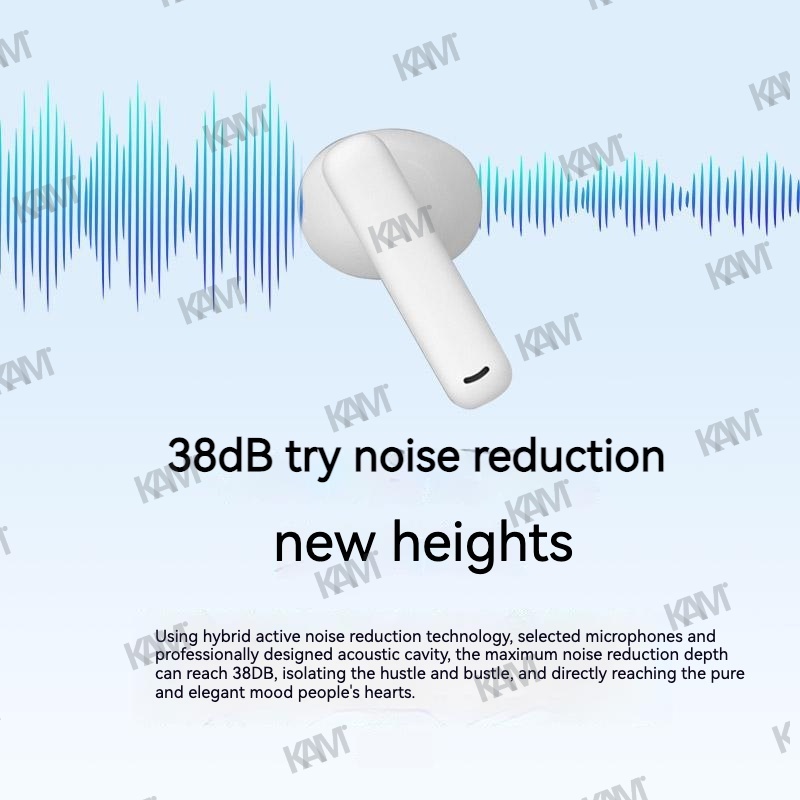 Tai Nghe Kam T400 TWS Bluetooth 5.3 Màn Hình LED Kỹ Thuật Số Cảm Ứng Tiếng Ồn Âm Thanh HIFI Và Phụ Kiện