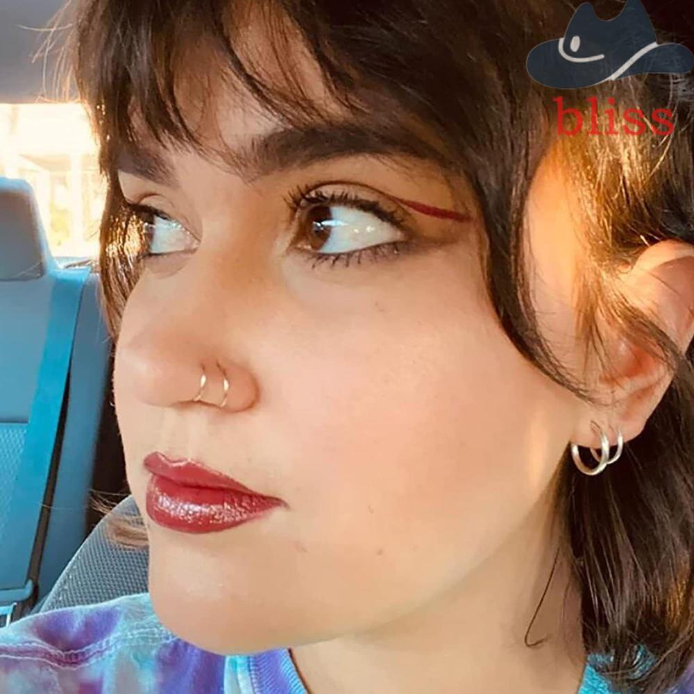 Khuyên Mũi Bằng Thép Không Gỉ Hai Lớp Phong Cách Vintage Thanh Lịch Cho Nữ