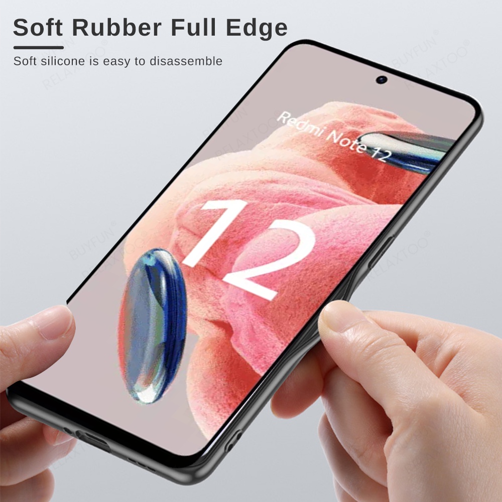 Bao Da Điện Thoại Chống Sốc Cho Xiaomi Redmi Note 12 4G Redmi Note12 4G 23028RA60L 6.67 "