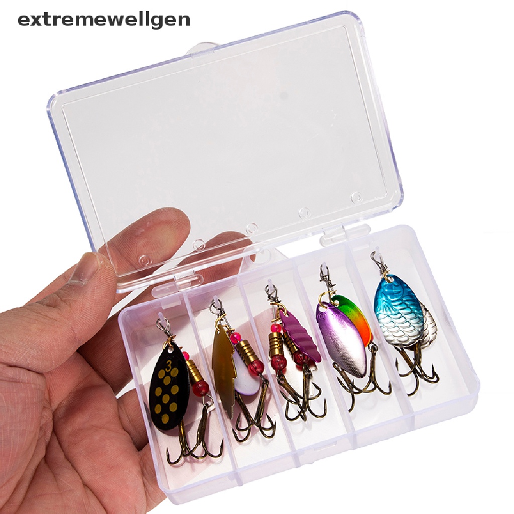 [Cực Tốt] Hộp 10 Mồi Câu Cá Giả Xoay Được