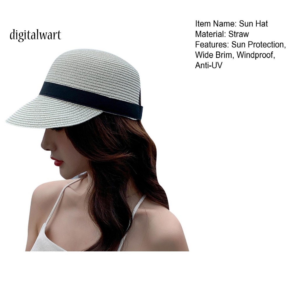 Kỹ Thuật Số| Mũ Cói Chống Nắng Chống Tia UV Thiết Kế Bện Dây Thoải Mái
