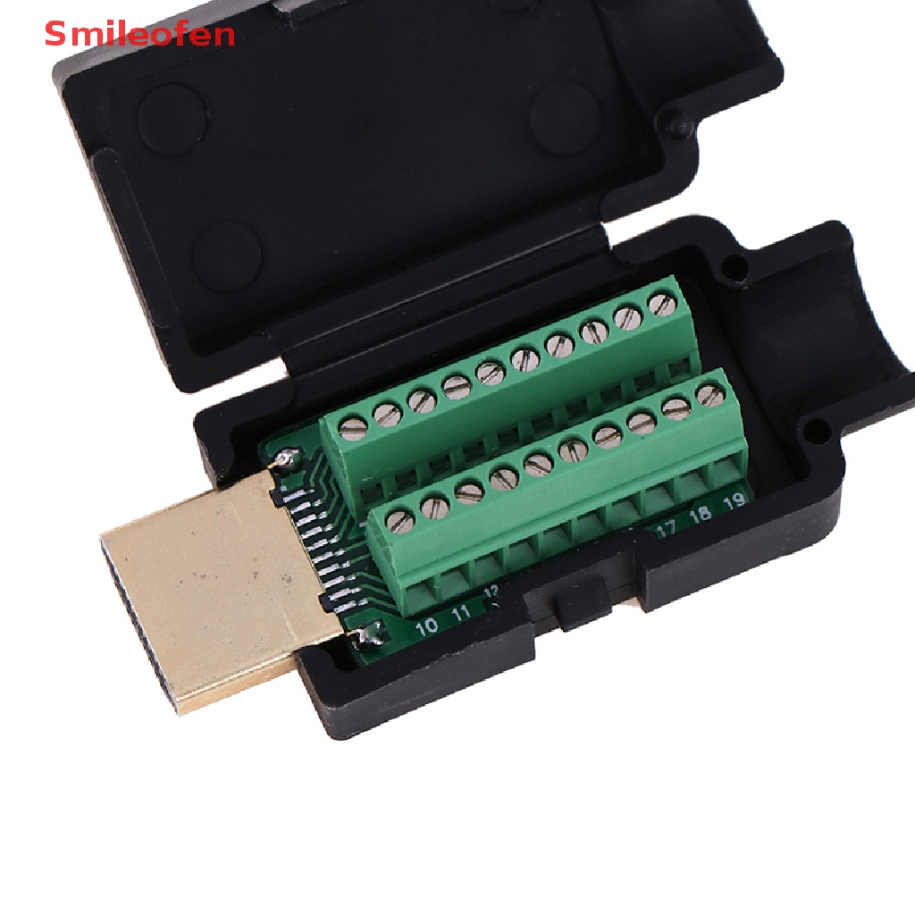 Đầu Nối HDMI 19P Không Hàn Kèm Vỏ Bọc Mới