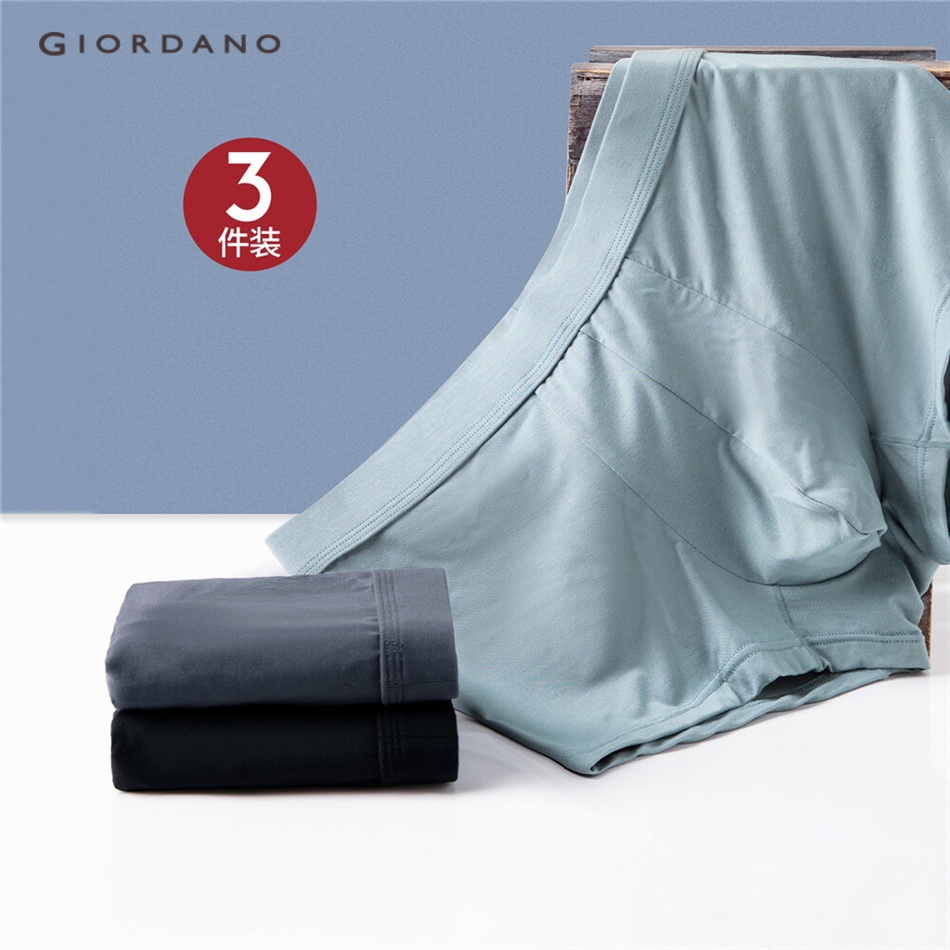 Combo 3 quần lót GIORDANO 18172701 chất liệu vải modal cho nam