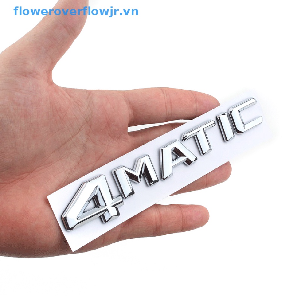 1 Bộ Miếng Dán 3D Bằng ABS In Logo Chữ Độc Đáo Trang Trí Đuôi Xe Hơi 4MATIC