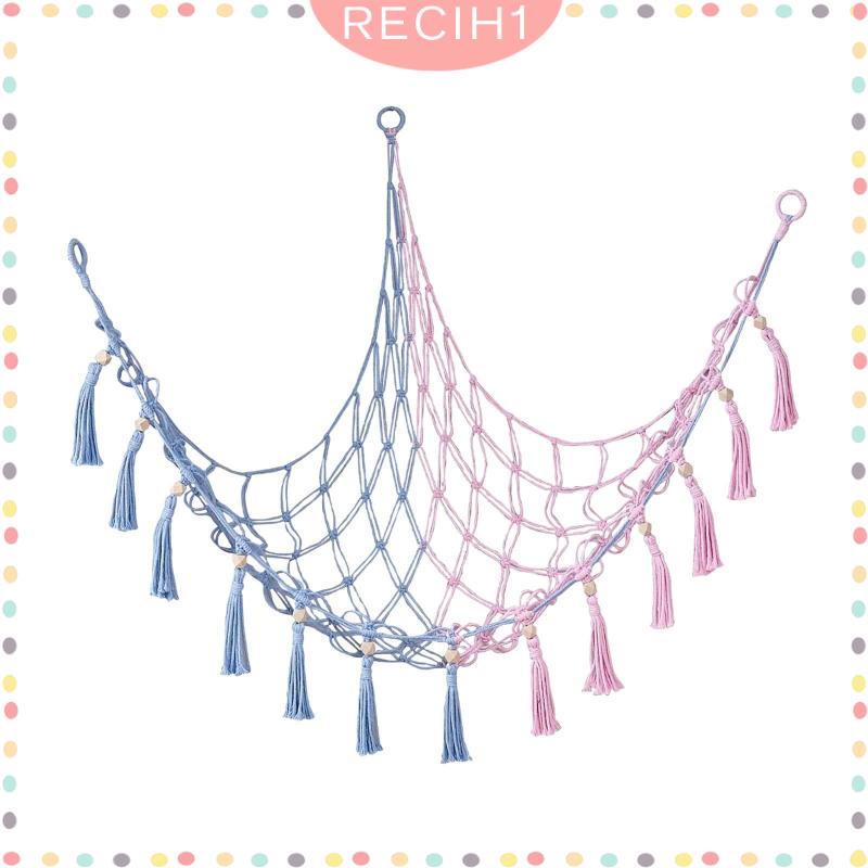 Võng Treo Tam Giác Nhồi Bông Phong Cách Boho Macrame Độc Đáo Trang Trí Nhà Cửa