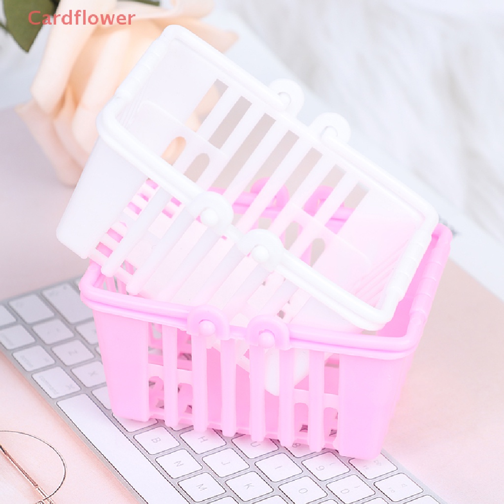 Bộ 2 Giỏ Mua Sắm Đồ Chơi Mini Cho Nhà Búp Bê Mới