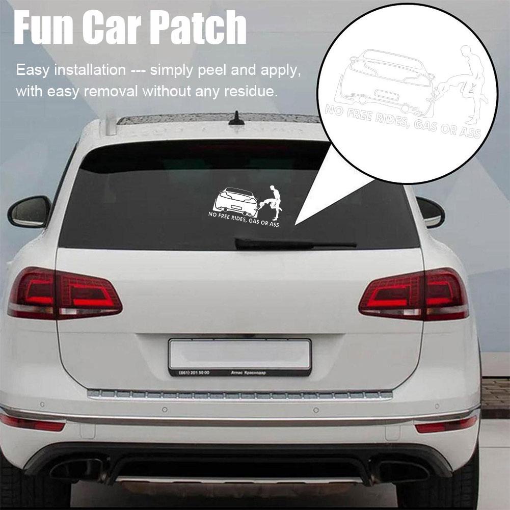 Sticker Phản Quang Chống Thấm Nước Họa Tiết Dễ Thương Dán Trang Trí Kính Chắn Gió Xe Hơi I1O7