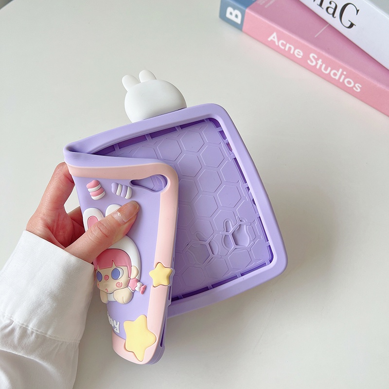 Ốp Máy Tính Bảng Chống Sốc Hình Bé Gái 3D Cho ipad mini air pro 1 2 3 4 5 6 7 8 9 10 9.7 10.2 10.5 10.9 11 12.9 2017 2018 2019 2020 2021 2022