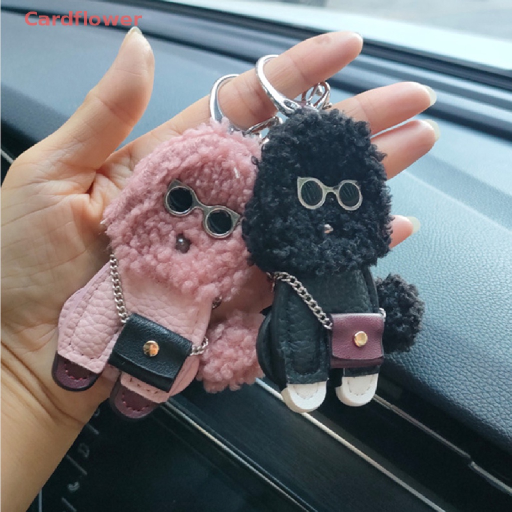 Móc Khóa Da Pu Hình Cún Con Đáng Yêu Mới