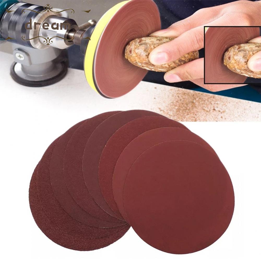 【DREAMLIFE】Sandpaper Polishing Round 125mm 20Pcs 40-2000Grit 5Inch Alumina Flocking