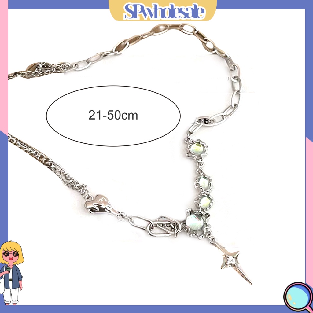 &lt;SPwholesale&gt; Vòng cổ Tua Rua Giả Opal Sáng Bóng Mặc Hàng Ngày Cho Nữ