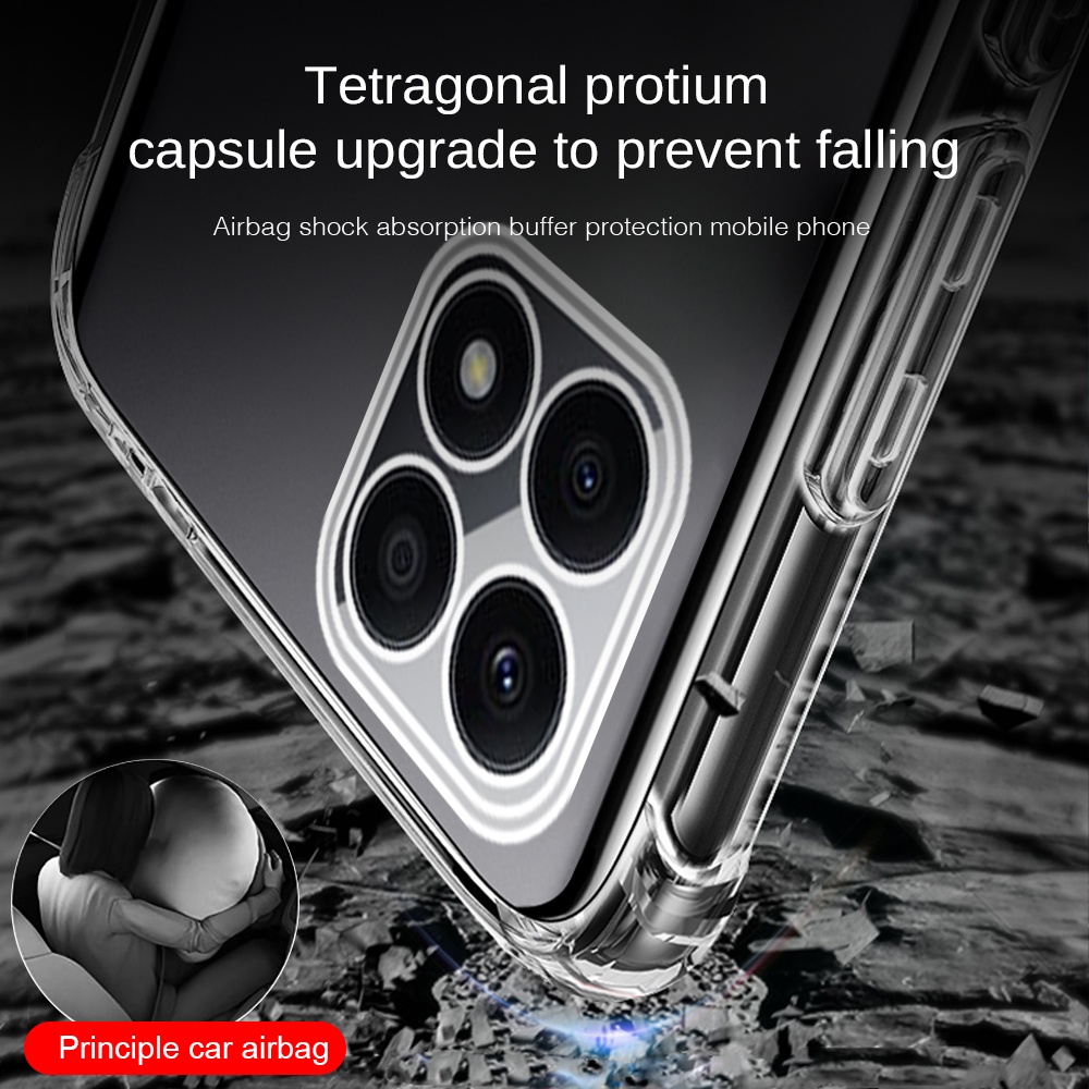 Ốp Điện Thoại Kính Cường Lực 3 Trong 1 Chống Rơi Cho Honor X8a 4G X8 A X 8a HonorX8a