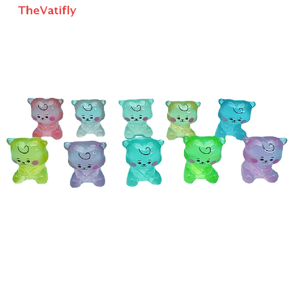 [Thevalifly] 1 Chú Cừu Mini Bằng Nhựa Phát Sáng Trong Bóng Tối Trang Trí Tiểu Cảnh