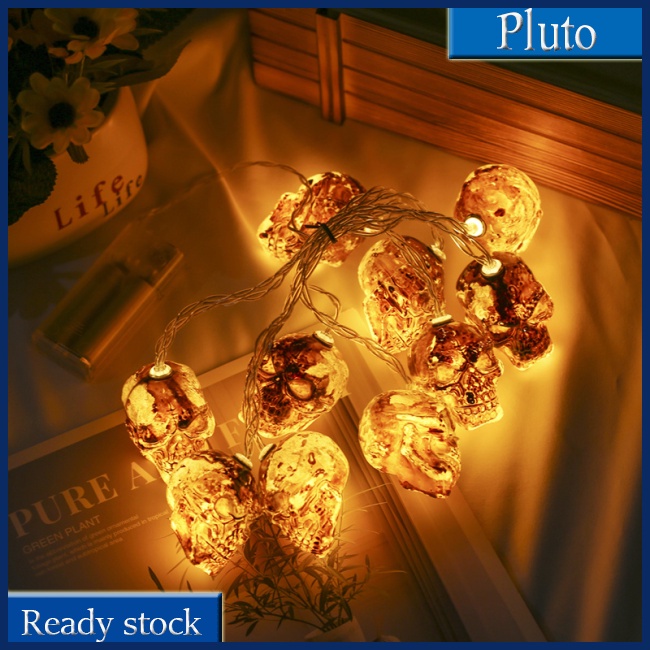 Dây Đèn Led Hình Đầu Lâu Trang Trí Halloween Độc Đáo