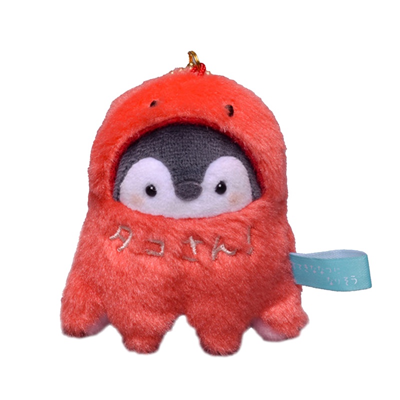 Móc Khóa Hình Thú Nhồi Bông Bạch Tuộc / Chim Cánh Cụt Mini Dễ Thương