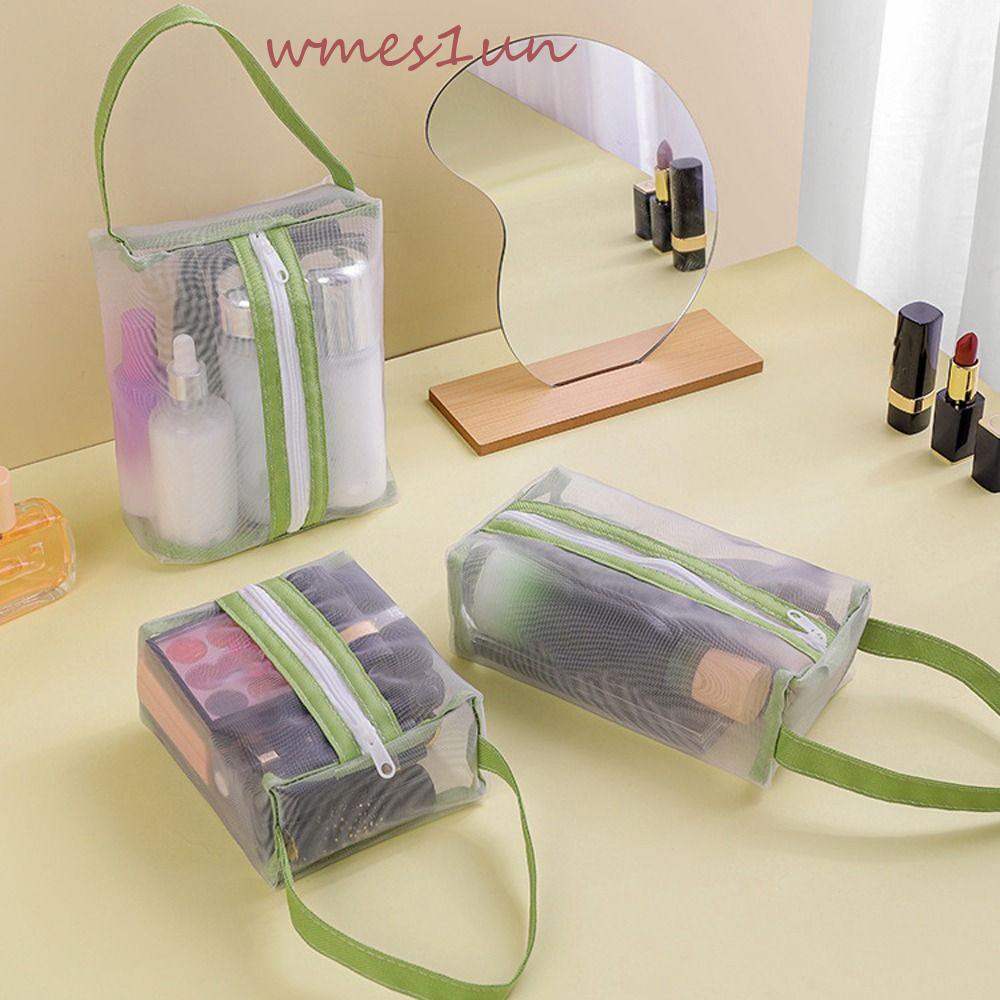 Túi Đựng Mỹ Phẩm WMES15H Trong Suốt Có Khóa Kéo Tiện Dụng Mang Theo Du Lịch Cho Nam Và Nữ