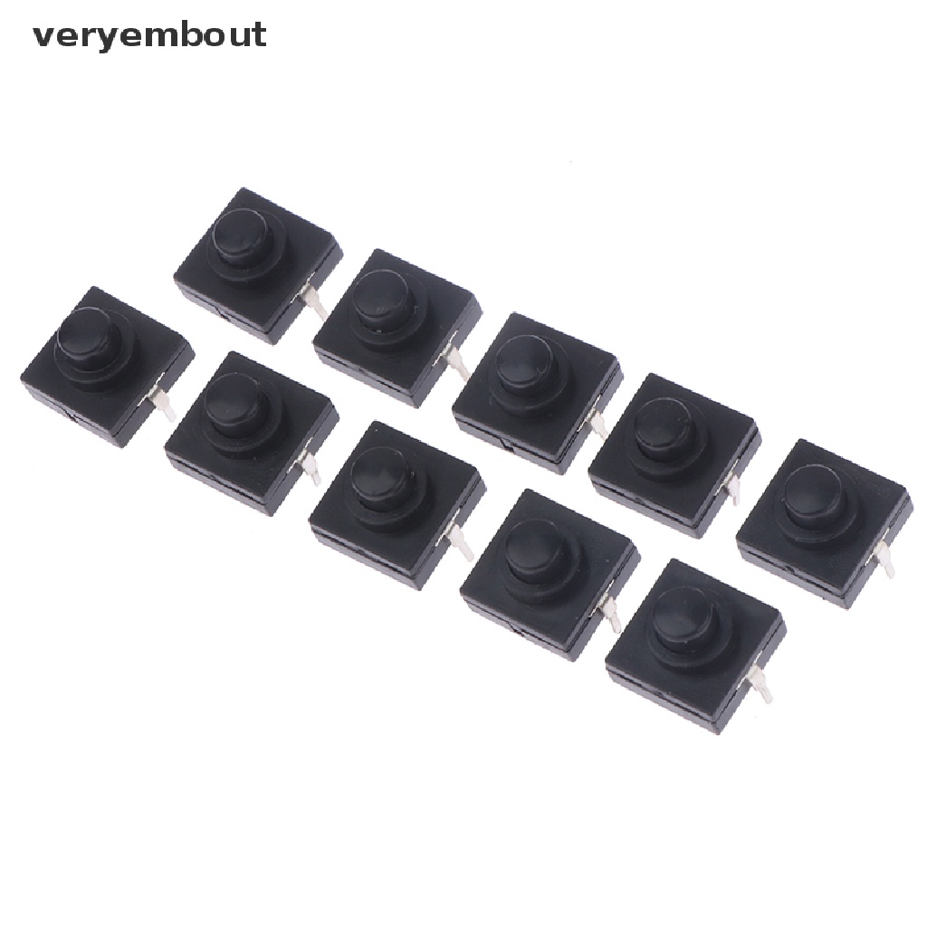 Set 10 Công Tắc Đèn Pin 12 * 12 * 9.4MM 2Pin Siêu Mỏng Tiện Dụng