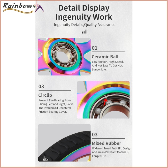 1 Cặp Vòng Bi Bánh Xe Đạp Bằng Sứ Bản Rộng Thiết Kế Nâng Cấp Dễ Dàng Gấp Gọn