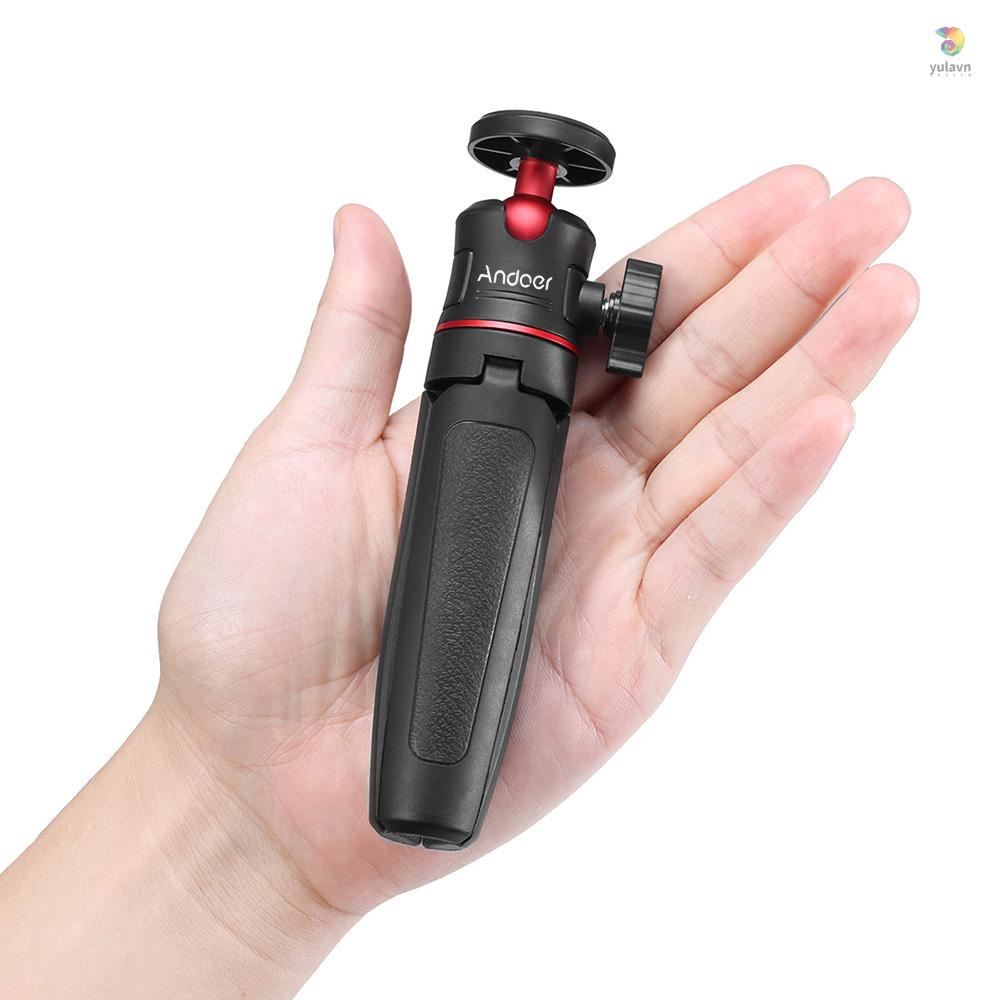 Giá Đỡ Ba Chân Andoer MT-08 Mini Có Thể Kéo Dài Với Ốc Vít Đầu Bi 1 / 4 Inch Dùng Chụp Ảnh Selfie Vlogging